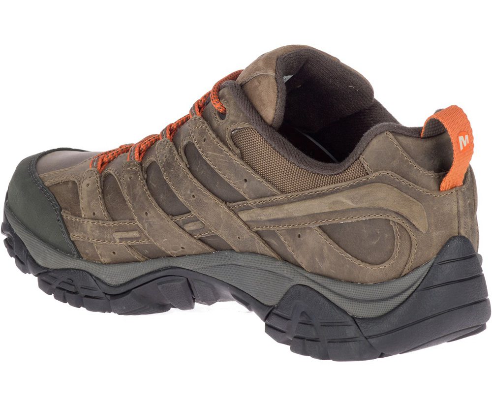 Buty Trekkingowe Merrell Męskie Brązowe - Moab 2 Prime Wide Width - 943781-MER